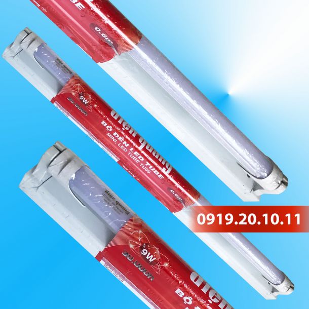Bộ Đèn LED Tube Thủy Tinh Máng Mini 1.2m-LEDFX09