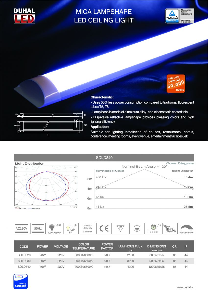 Catalogue ốp nổi mica SDLD8XX