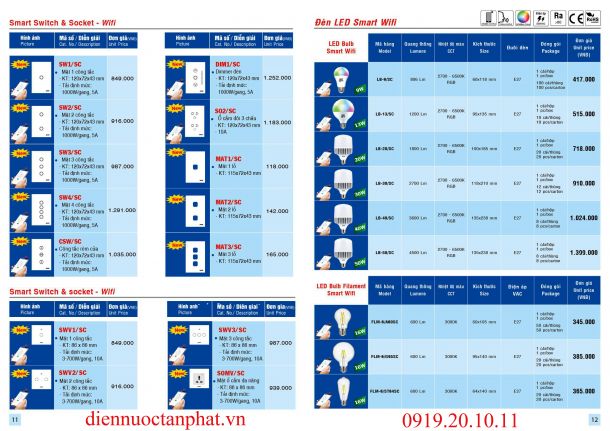 Catalogue & Bảng giá Trang 11-12