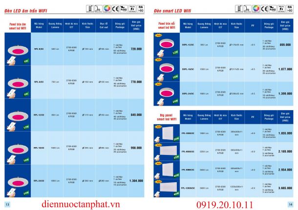 Catalogue & Bảng giá Trang 13-14