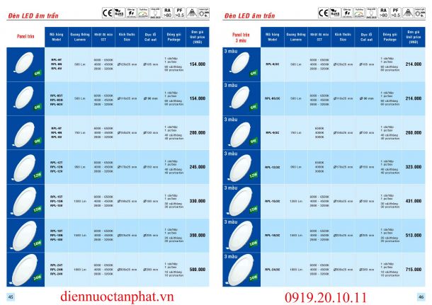 Catalogue & Bảng giá Trang 45-46