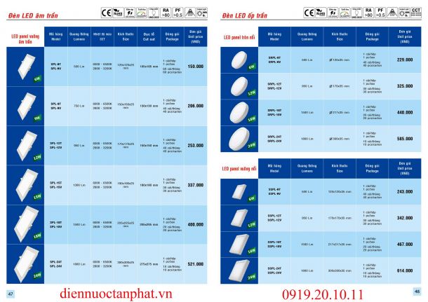 Catalogue & Bảng giá Trang 47-48