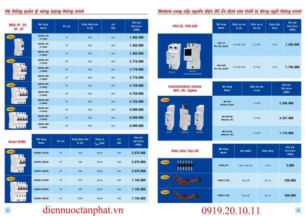 Catalogue & Bảng giá Trang 5-6