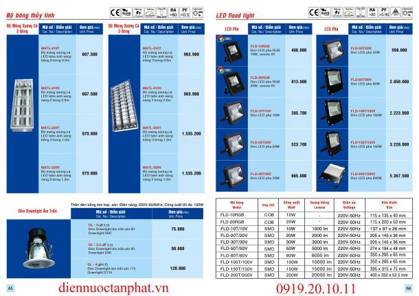 Catalogue & Bảng giá Trang 65-66