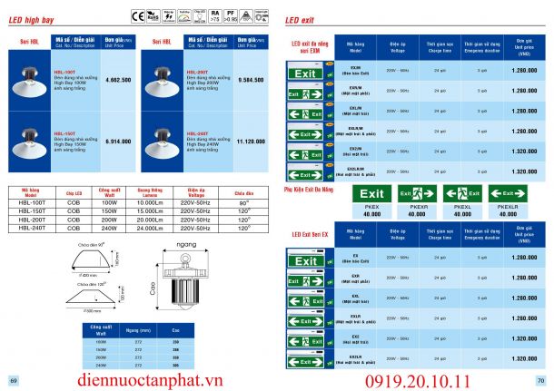 Catalogue & Bảng giá Trang 69-70