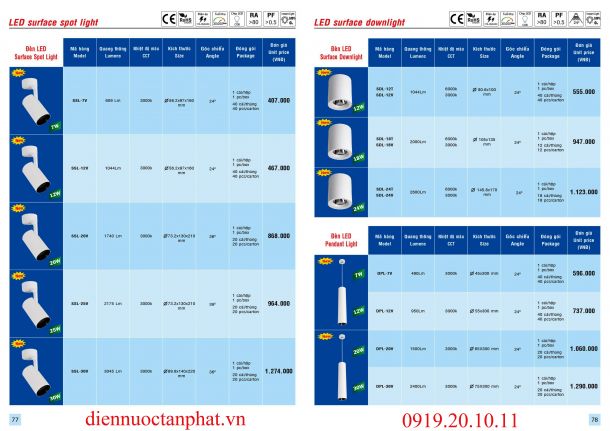 Catalogue & Bảng giá Trang 77-78