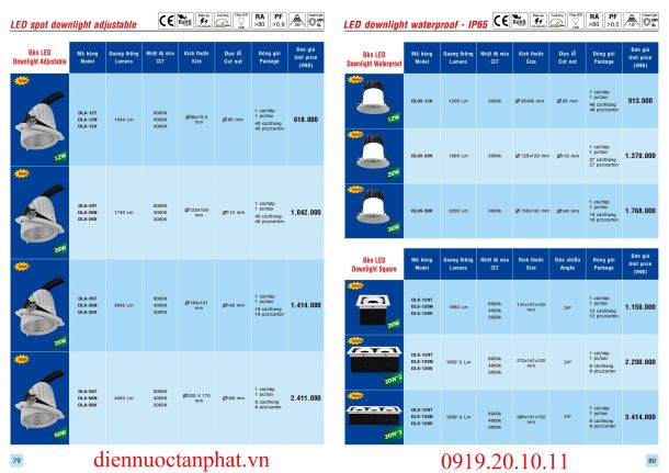 Catalogue & Bảng giá Trang 79-80