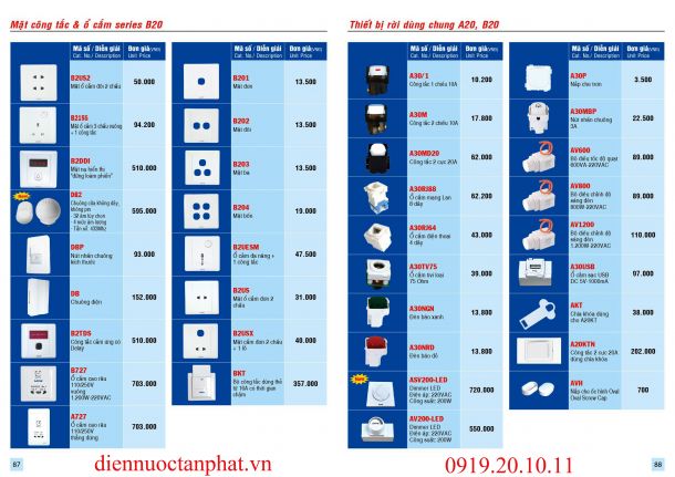 Catalogue & Bảng giá Trang 87-88