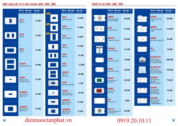 Catalogue & Bảng giá Trang 89-90