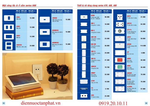 Catalogue & Bảng giá Trang 93-94