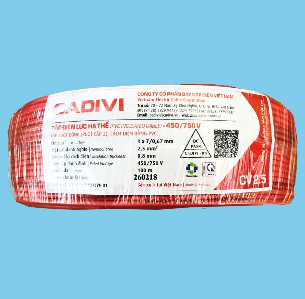 DÂY ĐƠN MỀM CV 2.5mm2